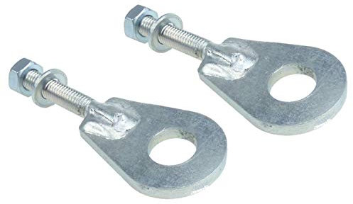 MZA Meyer-Zweiradtechnik 10124-D-S Set - 2 Stück - Reso-Kettenspanner Komplett - Verzinkt, Verstärkte Ausführung, mit Scheibe und Skm