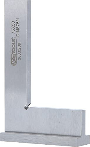 KS TOOLS 300.0209 Equerre À Chapeau En Acier Classe I Longueur - 75 Mm Gris