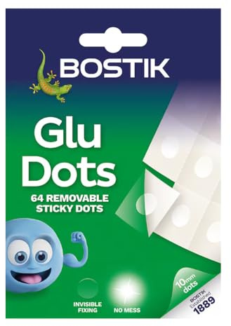 Bostik Glue Dots självhäftande prickar transparent