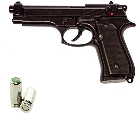Scacciacani Pistola a Salve BRUNI Beretta 92 Cal.9 Pak | Top Firing | Nera