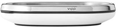 VIPP VIPP5 Seifenhalter, Edelstahl, Weiß, 14,8x9,8x2,7