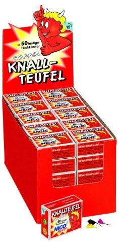 Knallteufel 50 Stück in Schachtel, Verpackungseinheit: 50 Schachtel