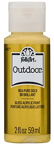 FolkArt Acrylic Paint, Gold, 2oz