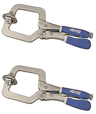 Kreg KHC-PREMIUM 3-inch Jaw Capacity Face Clamps with Padded Grips, 2-Pack