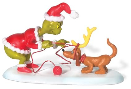 Department 56 Dr. Seuss Grinch Village Accessories All I Need is a Reindeer Figurine, 2.125 Inch, Multicolor
