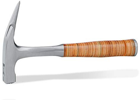 EDMA 035955 - Martillo de carpintero forjado (1 pieza, mango de cuero), color negro