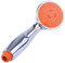 AERZETIX - C54171 - Cabezal de ducha de mano alcachofa de ducha universal - 3 funciones - Ø 85mm - color naranja/cromado