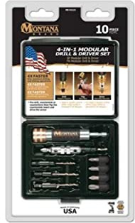 Montana Brand MB-63123 10 Piece Modular Drill & Drive Set (Made in USA)