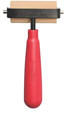 Speedball Soft Rubber Brayer, 2.5-Inch - Roller for Printmaking, Gel & Block Printing and Crafting - Made in USA