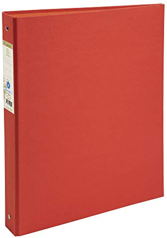 Exacompta - réf. 51985E - 1 Classeur rigide rembordé Forever - 4 anneaux ronds diamètre 30 mm - Dos 40 mm - Dimensions extérieures : 32 x 26 cm - Format à classer A4 - Coloris : rouge