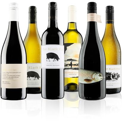 Virgin Wines – Aussie Blockbusters Mix – 6 bottles (75cl) – red and white wine from Australia – Shiraz, Cabernet Sauvignon, Viognier, Chardonnay & Pinot Grigio