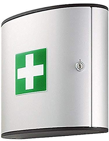 Durable Erste Hilfe Kasten First Aid Box M, mit Schloss, ungefüllt, silber, 197023