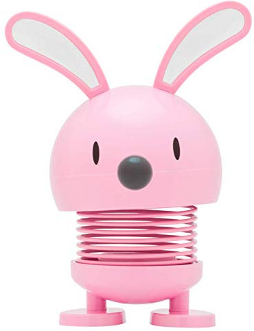 Hoptimist Conejo de Pascua, decoración de Mesa Linda para Pascua, pequeños Regalos de Pascua para Adultos, decoración de Primavera para Interior, 7,5 x 5,8 x 9 cm, Rojo Claro