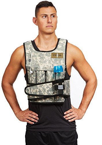 CROSS101 Verstellbare Gewichtsweste Camouflage Workout Gewichtsweste Training Fitness 9 kg