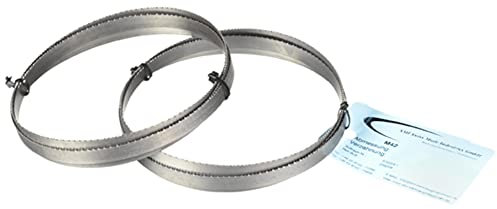 SMI 2er SET Bandsägeblatt Bi-Metall M42 Abmessung 1140 x 13 x 0,65 mm 10/14 ZpZ z.B. für Güde MBS 105 V, Parkside PMB 1100 B2, Einhell TE-MB 18/127, Makita LXT DPB180 Sägeband