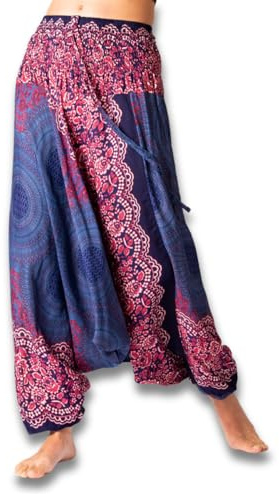 PANASIAM Aladin Pants, Mandala 6, Blue tones L
