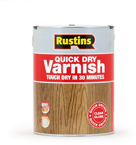 RUSTINS Quick Dry Varnish Clear Gloss, 5 l