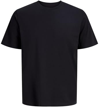 Jack and Jones Basic O-Neck Short Sleeve Men's T-Shirt Black X-Large