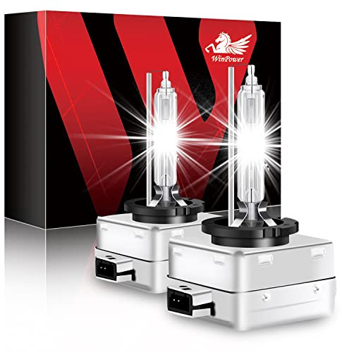 WinPower D1S Xenon Bulb 35W 6000K HID Headlight Super White X-treme Discharge Lamp 85V Car Replacement Kit, 1 Pair