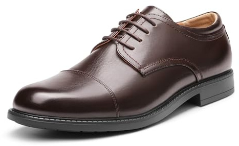 Bruno Marc Men's Lace Up Formal Dress Shoes Brogues Derby, Comfortable Leather Shoes for Men,Size 11,Dark/Brown,DOWNING-01