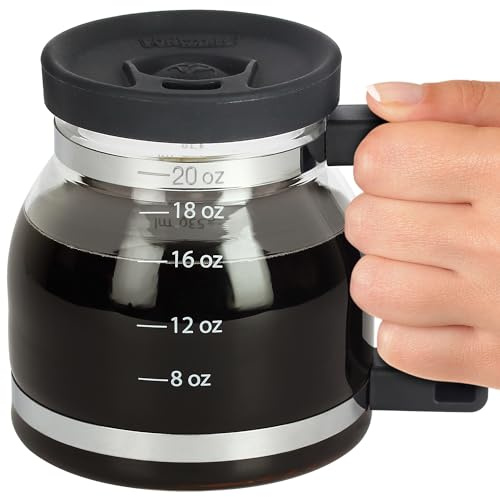 Cupa Joe Coffee Mug – 20oz Borosilicate Glass Diner Pot Mug with Spill-Proof Lid – Funny Novelty Gift for Coffee Lovers, Dads, Office, Travel & More