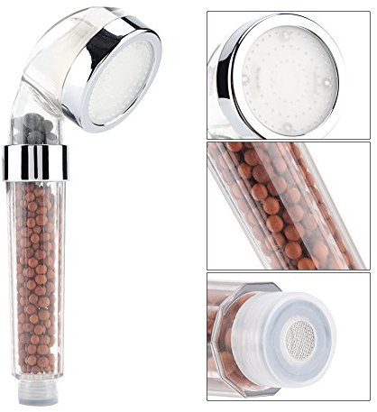 LED Duschkopf Farbwechsel mit Anion Particles Wassersparend Brausekopf Bad Handbrause(#1)