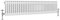 NRG 300x1460 Traditional Colosseum Cast Iron Bathroom Radiator Gloss White 2 Panel