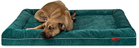 Balkis Hundebett Divan, Made in Germany, Smaragd, XL - 125x90 cm