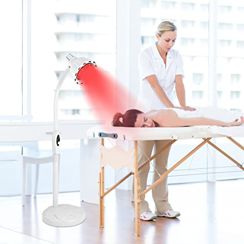 TFCFL 275W IR Infrared Red Heat Light Bulb Lamp Muscle Pain Relief Floor Stand Light