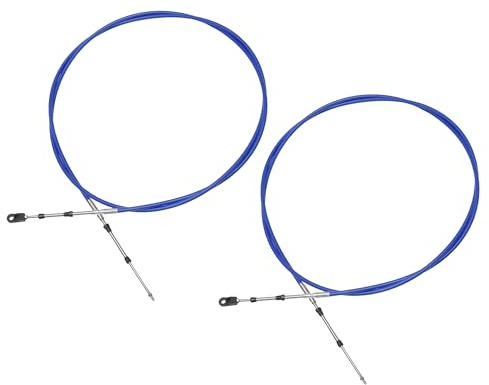 X AUTOHAUX 2 cables de control de cambio del acelerador de barco marino para motor fueraborda Yamaha