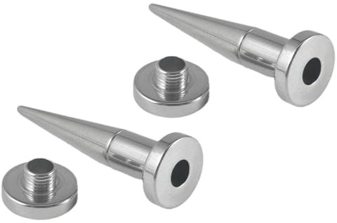 Beydodo Piercing Ecarteur Oreille 7mm,Plug Ecarteur Oreille Acier inoxydable 2 Pièces Cône et Tunnel Tunnels de Chair