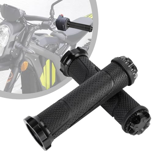 Runfarr 1 Pair Motorcycle Handlebar Grips,Motorcycle Handle Bar Hand Grips for Electric Bike Sur Ron S/X Segway X160/X260 Talaria Sting X3/MX3/MX4 Black