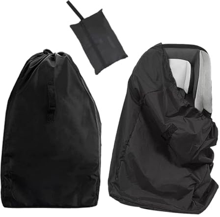 YSJCHEBS 1 sacchetto di sicurezza nero 86x43 cm, tessuto Oxford, resistente all'acqua e alla polvere, multifunzionale, adatto per i viaggi, chiusura con cordoncino