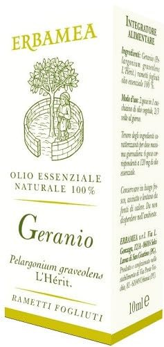 GERANIO Olio essenziale alimentare 10 ml - Acne, eczema, scottature, ulcerazioni