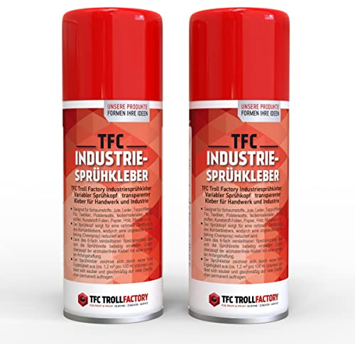 Troll Factory Industrial spraylim för verkstäder, hantverk hushåll och industri transparent och låg lukt