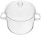 Pentola in Borosilicato Trasparente Da 1900Ml Con Coperchio E Manici Doppio Per Cucina Ideale Per Zuppe E Pasta