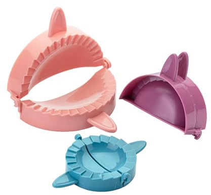 BTaT- Dough Press Set, 3 Pack, Dumpling, Empanada, Pastry and Turnover Press, Hand Pie Maker, Meat Pie Cutter