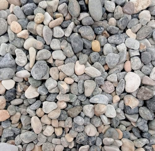 BERNARDELLI - Ciottoli Grigio Ghedi (7/15 mm) per arredo di esterni, vasi e fiorere - Sacco da 25 kg