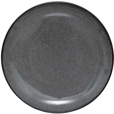 Secret de Gourmet - Lot de 6 Assiettes Plates Diane 27cm Gris Foncé