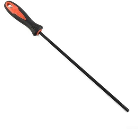 Strumento per la manutenzione della catena della motosega con lima rotonda in acciaio al carbonio per l'uso su catene di varie dimensioni (4,0 mm)