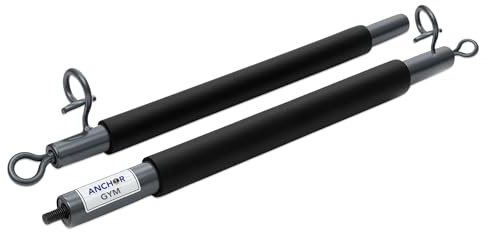 Anchor Gym Resistance Band Bar, Portable Alloy Steel Workout Bar, 43 Inch Resistance Bar for Strength Training, Resistance Bands Compatible Up to 100 lbs, Fitness bars for workout, Yoga, Home Gym
