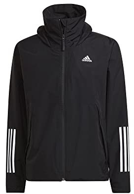 adidas Uomo BSC 3-Stripes RAIN.RDY Jacket, Black, M