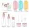 SCLLNDA 11 Stück Reiseflaschen zum Befüllen Reiseflaschen Set Shampoo Flaschen zum Befüllen Reiseset Kosmetik Leer Travel Bottles Abfüllflaschen Reise für Shampoo Lotion Spülung Duschgel (BPA-frei)