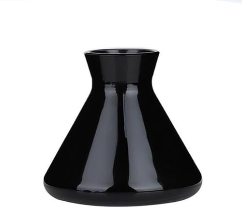 TUPANDY 220ml/7.5oz Empty Refillable Glass Reed Diffuser Bottle Diffuser Jars Aromatherapy Storage Container Fragrance Accessories Use for DIY Replacement Reed Diffuser Sets (Black)
