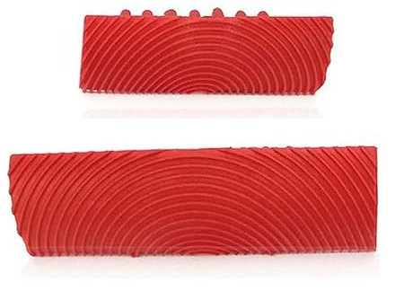 2Pcs Wood Graining Painting Tool Rubber Imitation Wood Grain Tool Imitation Wood Grain Tool Wood Grain Paint Roller Brush Decorating Tool for DIY Wall Room Art Paint