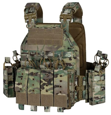 YAKEDA Quick Release Tactical Outdoor Vest for Adult (CP)