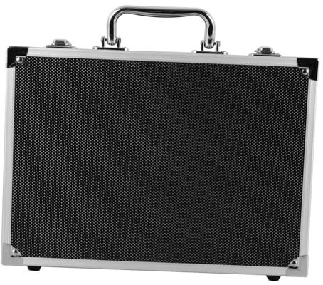 HOMOCONO Valigetta Portautensili Portatile in Lega Di Alluminio Serratura, Scatola Portaoggetti Compatta e Resistente, Organizer Multifunzionale Manico in Metallo Per Uso Quotidiano e Trasporto Facile