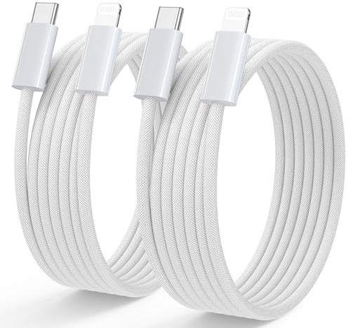 Cable USB C a Lightning 1M+1M [MFi Certificado] Cable Cargador iPhone