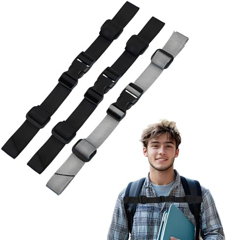 Bettinay 3 Pairs Chest Strap for Backpack, Adjustable Backpack Chest Straps for School Bags