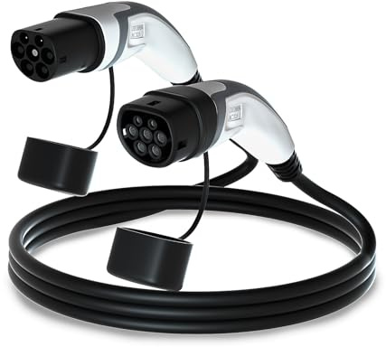 ZHIBANG EV LadeKabel typ2, 22KW 32A 3 Phasig 5M,Schnelladekabel typ2 für EV/PHEV, Mode 3 Ladekabel für Elektrofahrzeug (22KW(32A | 3-Phasig) 5M)